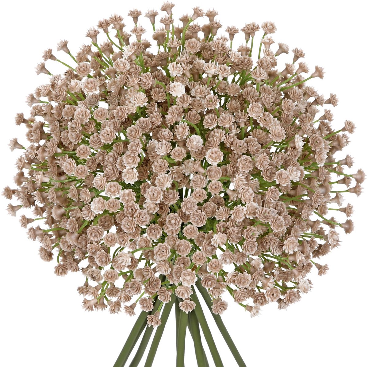 Unyqoos Set van 10 Gypsophila Kunstbloemen voor Diverse Decoratieve Toepassingen Zadelbruin