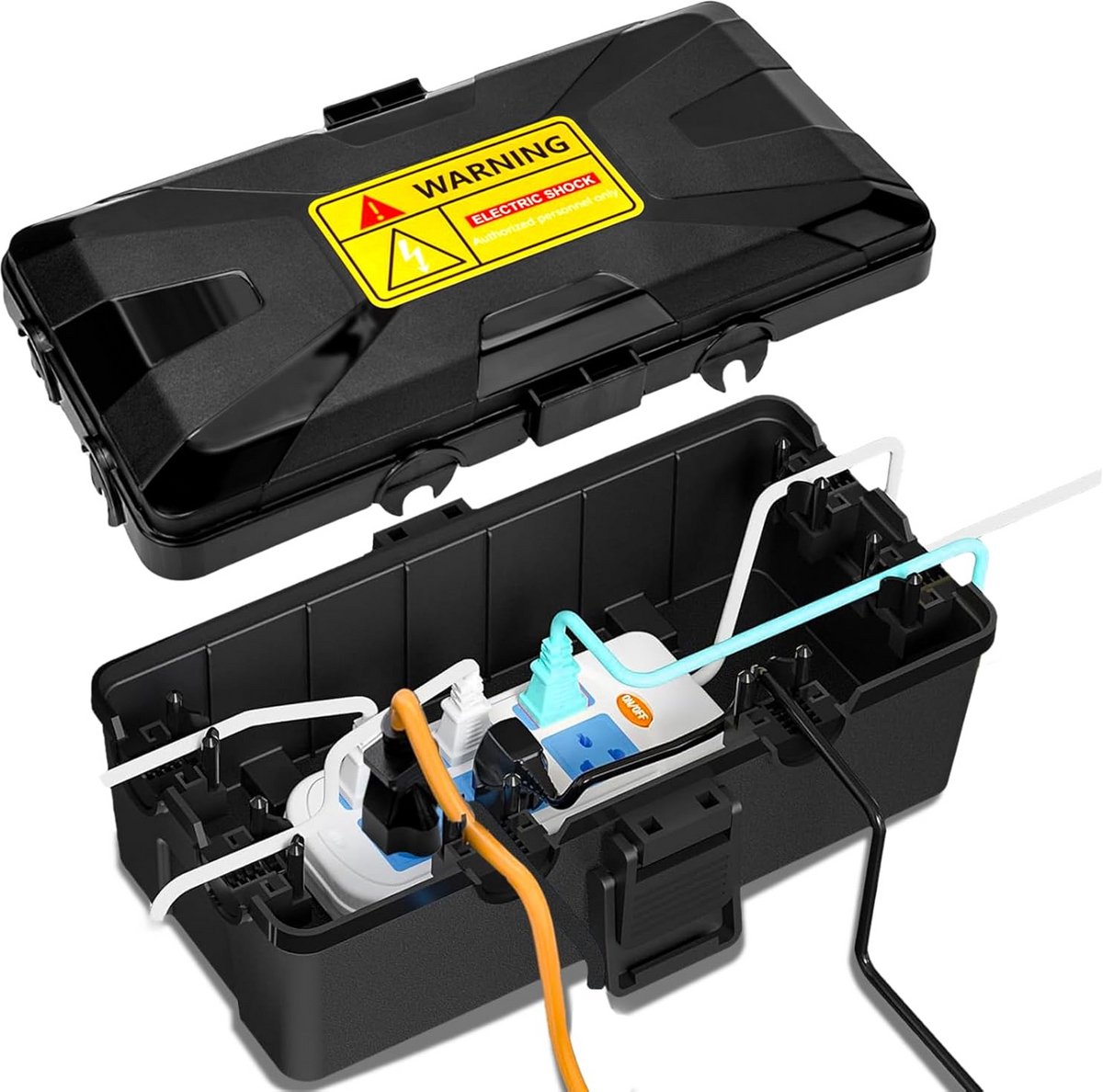 Waterdichte Stroomkabel Box Buiten - IP54 Beschermhoes voor Stekkerdozen en Verlopen