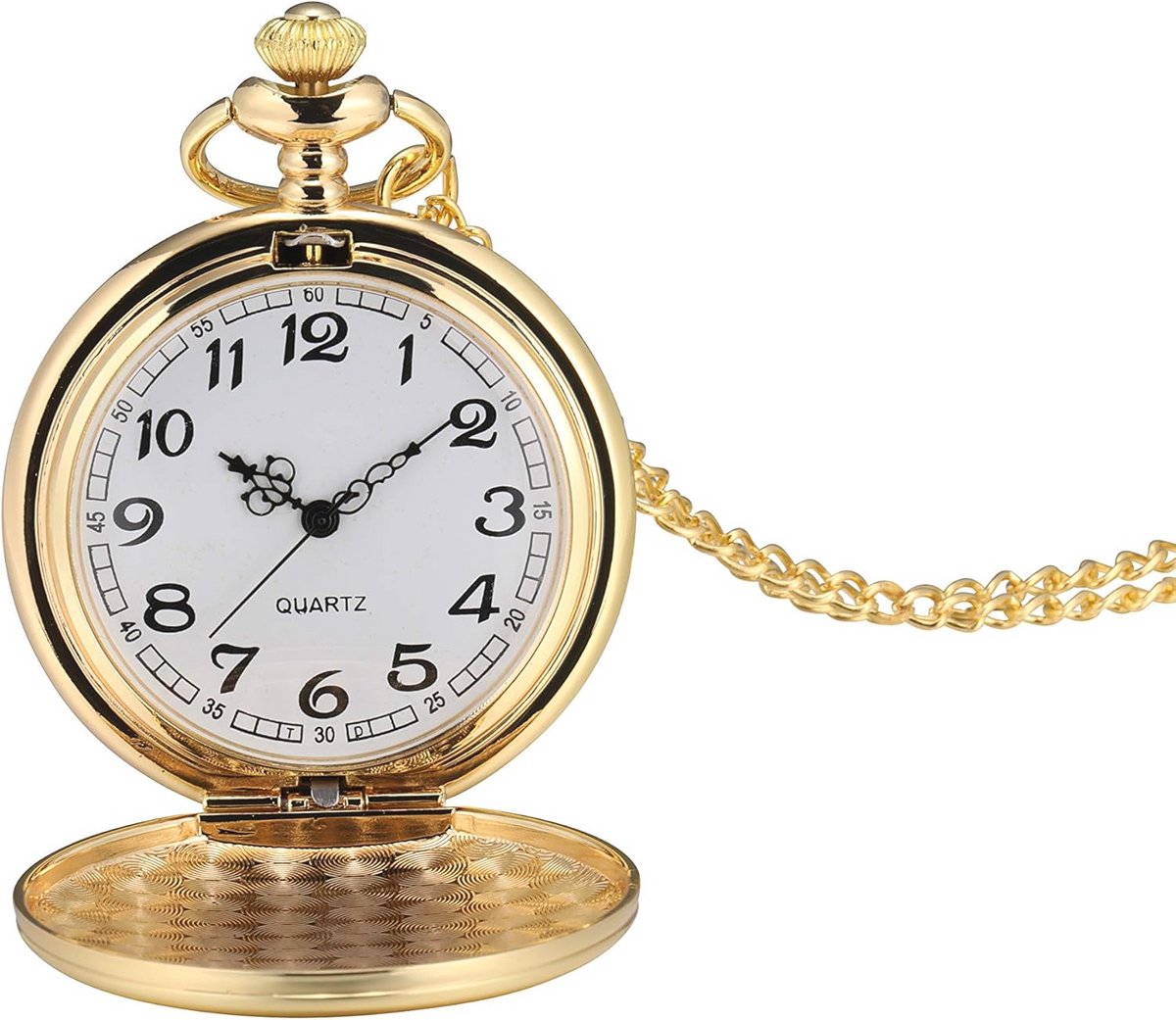 Vintage Zakhorloge met Ketting voor Heren - Glad Design