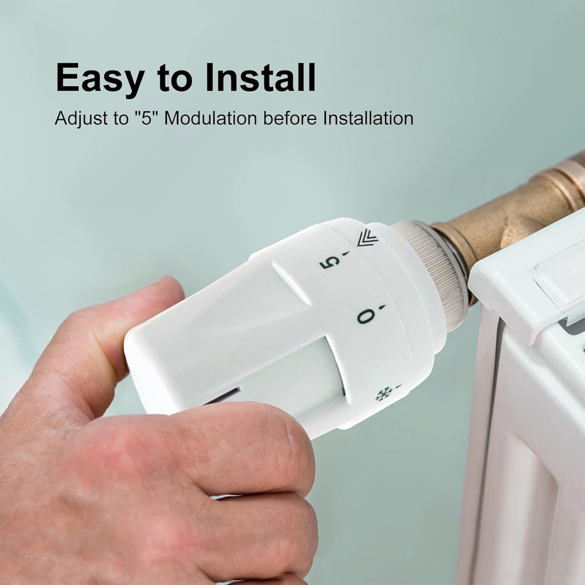 Set van 4 Thermostatische Radiatorkoppen M30*1.5 voor Verwarmingssystemen