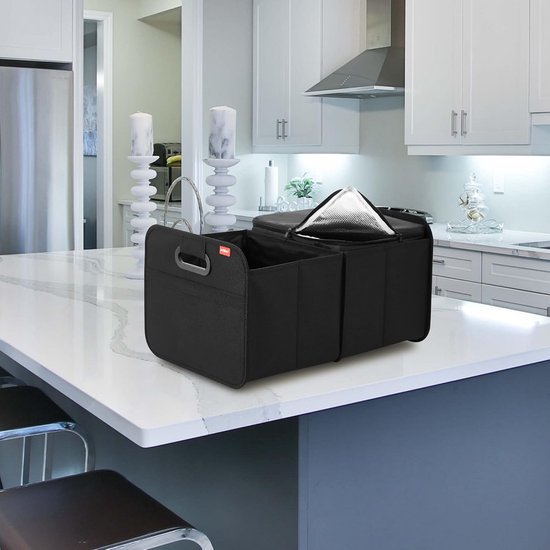 Opvouwbare auto-koelbox met koelfunctie en kofferbakorganizer — afbeelding 3