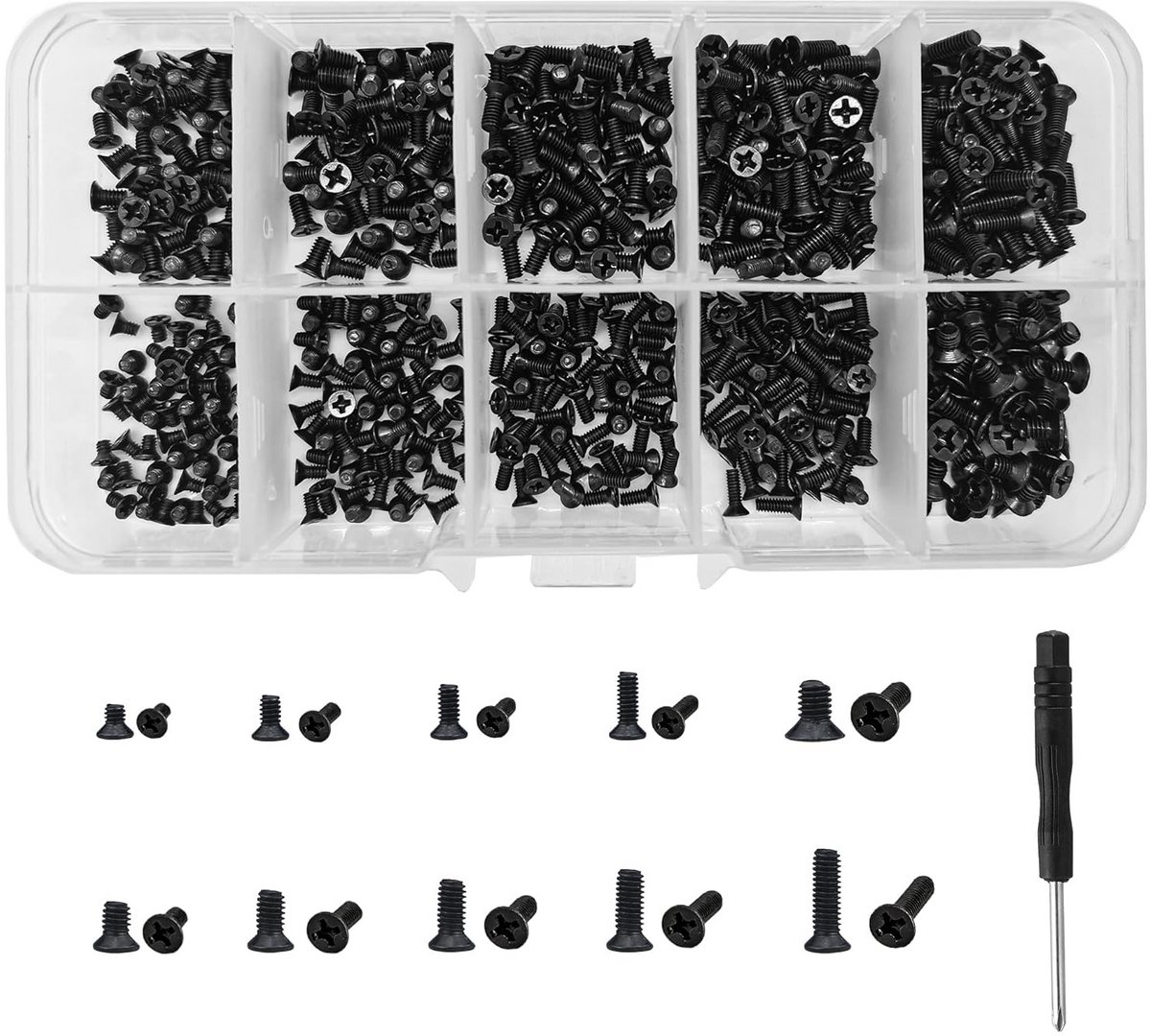 Schroeven Set 600 Stuks M2 M2,5 M3 voor Elektronische Reparatie