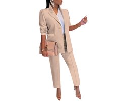 Tweedehands zakelijke casual dames outfit - blazer en broek set voor professionele looks