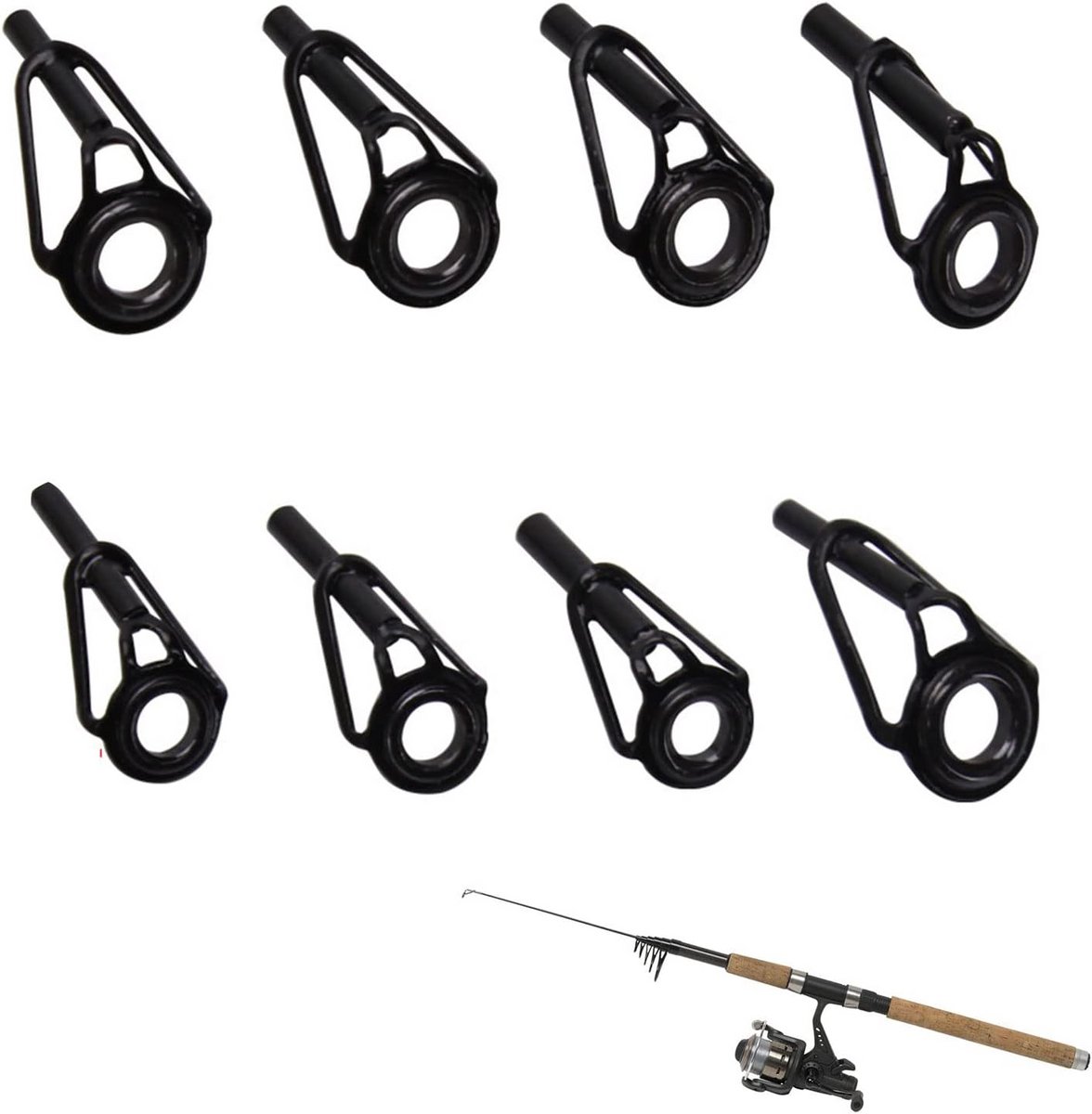 Replacement Fishing Rod Tip Set - Robust Fishing Line Guide for Sea Fishing