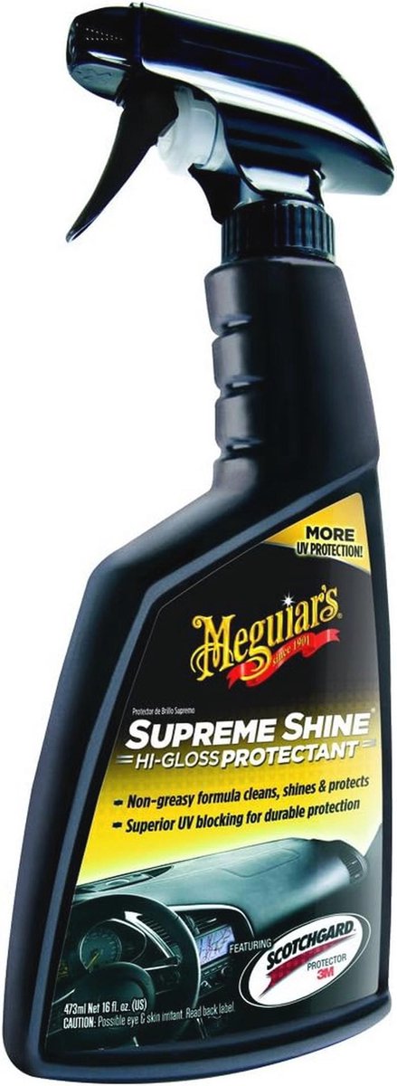 Hi-Gloss Protectant 473ml voor Dashboard, Rubber en Vinyl