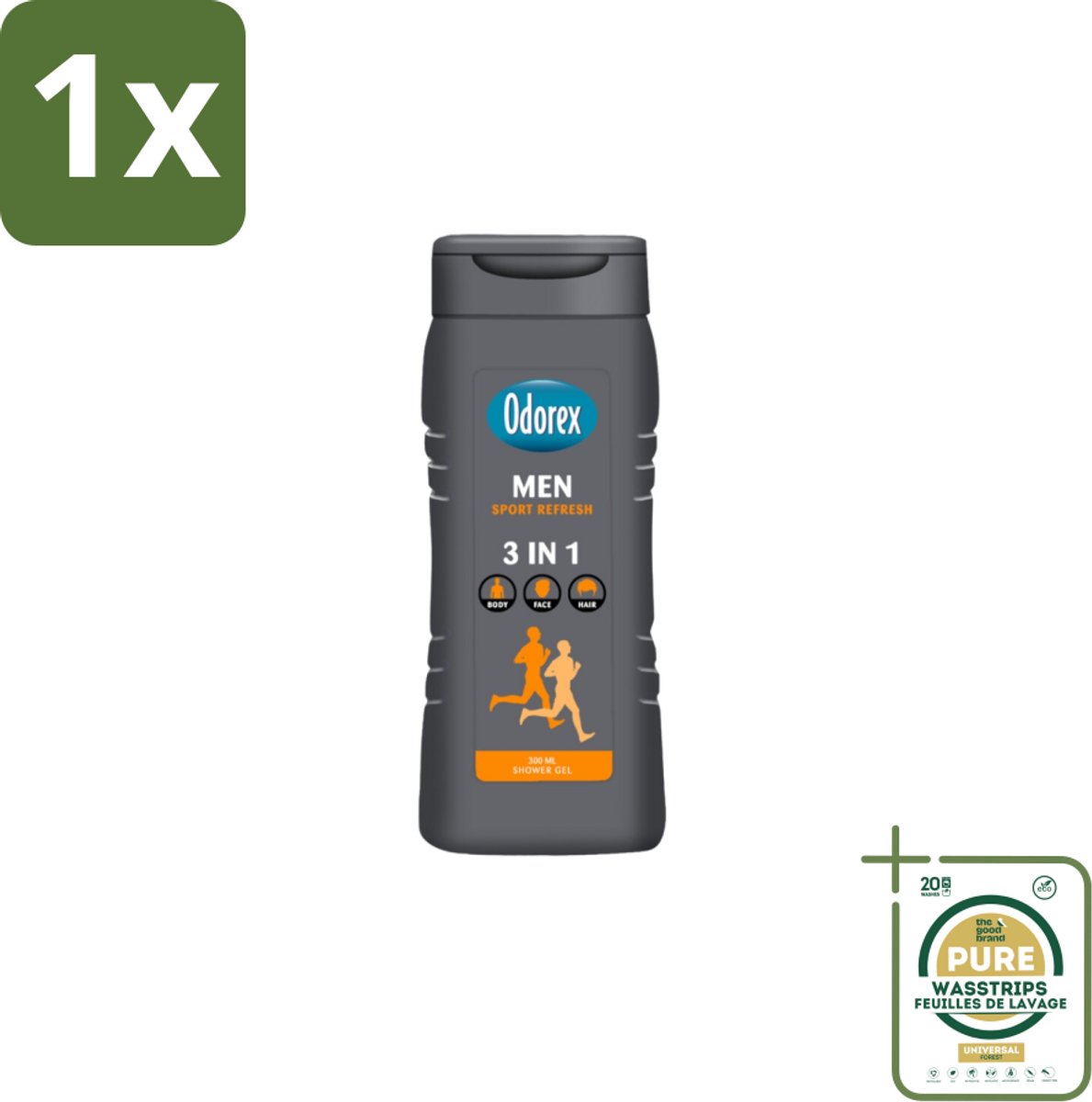 1 x Odorex – Douchegel – For Men Sport Refresh – 300 ml- Koffie - Koffiezetapparaat - Koffiezetapparaat