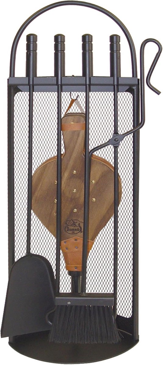 Haard voor Boogrooster 68 x 23 x 14 cm - Zwart