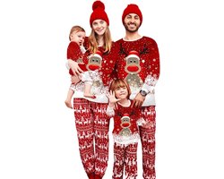 Bijpassende Kerstpyjama Sets voor het Hele Gezin met Letterprint