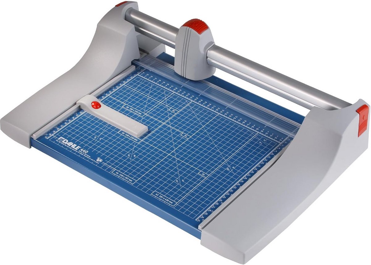 Dahle 440 papiersnijder (tot DIN A4, 35 vellen snijvermogen) 360 mm, blauw