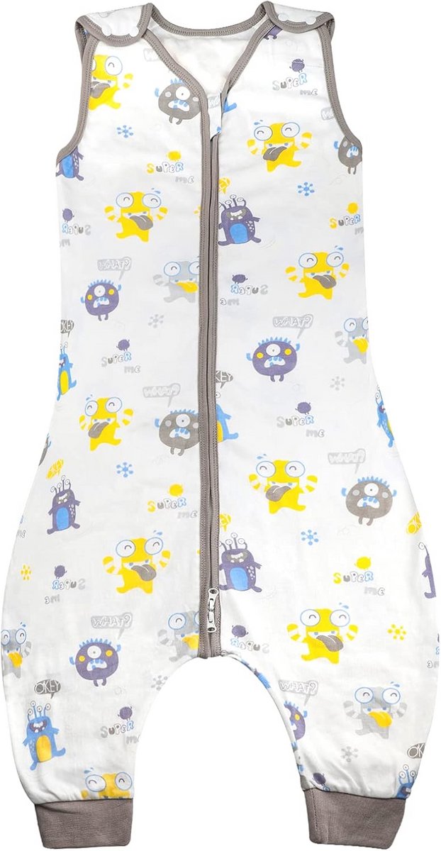 MOEMOE BABY Summer Sleeping Bag 0.5 Tog Sleeping Bag with Legs Summer for Children Cotton Girls Boys Sample L