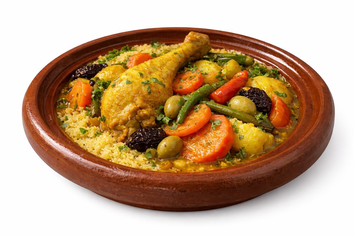 Bol.com Tajine Schaal Aardewerk - Kookgerei - Handgemaakt - Ovenschaal - Geschikt voor elk type fornuis - Ø 28 cm aanbieding