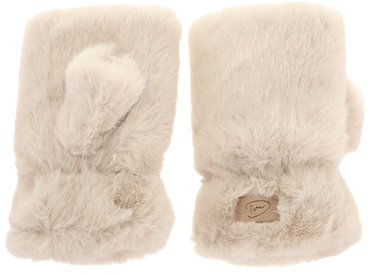 I'm Dutch Teddy Wanten Polsjes Handschoenen Are Naturel