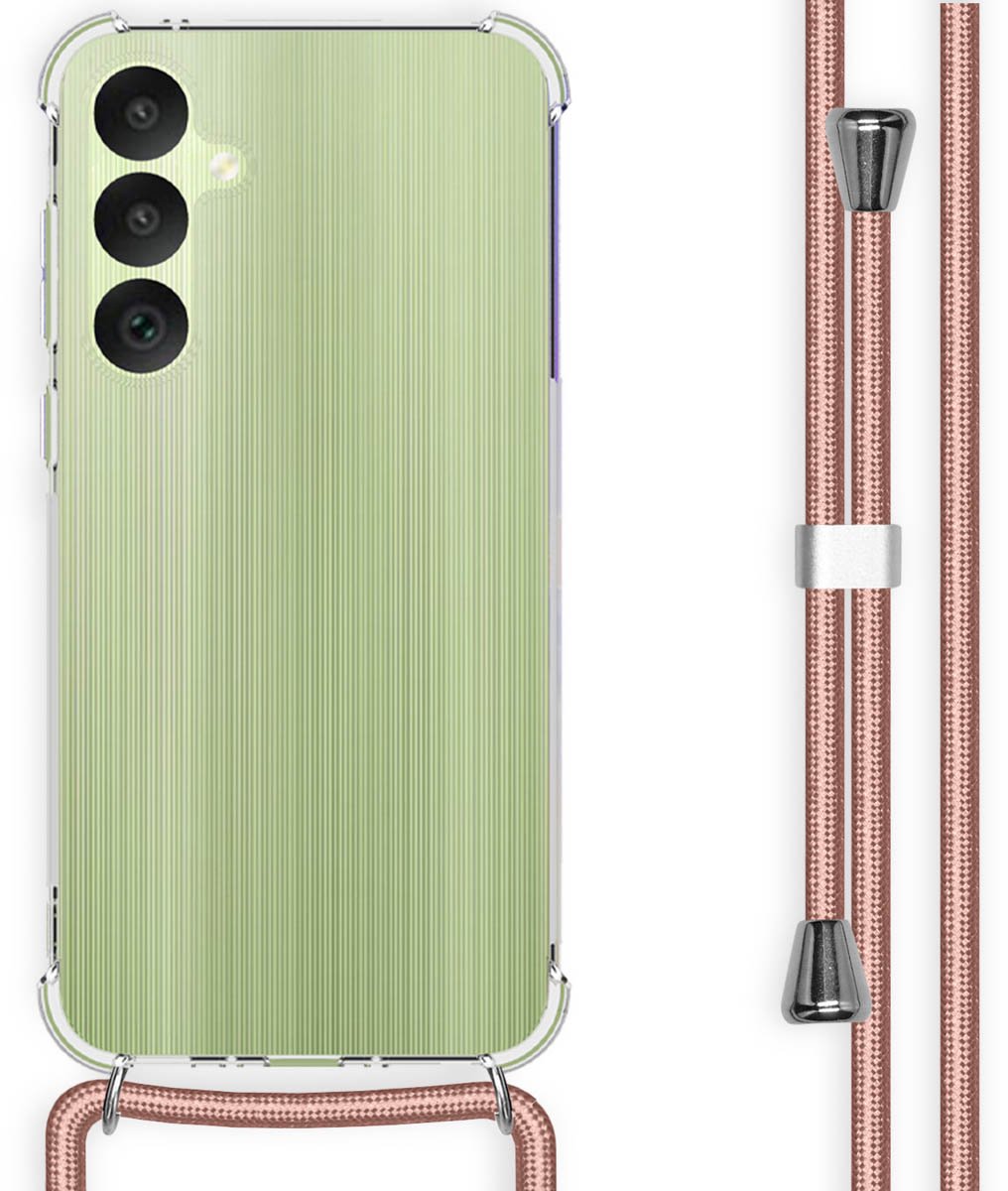 imoshion Hoesje - Geschikt voor Samsung Galaxy A35 - Backcover met koord - Rosé Goud