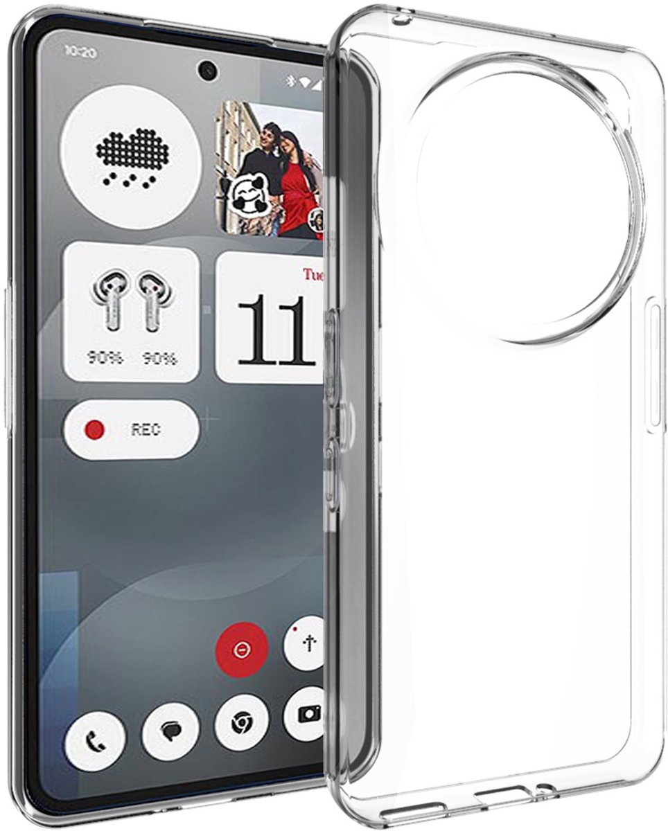 Accezz Hoesje - Geschikt voor Nothing Phone (3a) Pro - Clear Backcover - Transparant