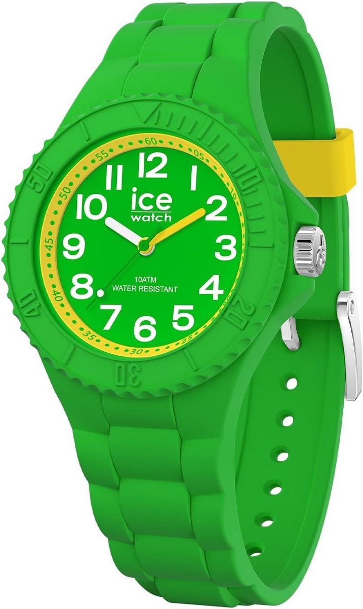 Kinderhorloge Groen Siliconen Band - Analoge Tijdleren Horloge Jongen