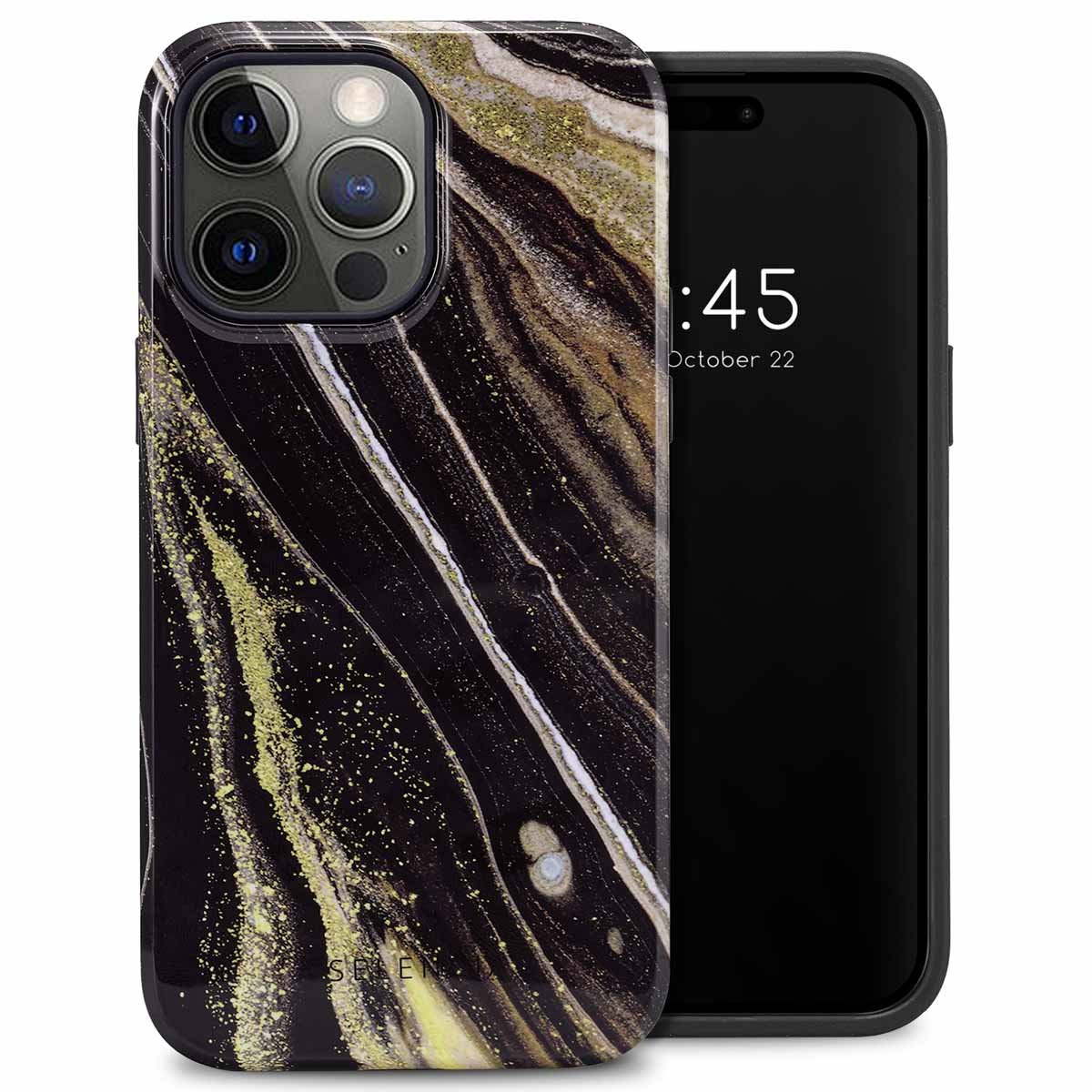 Selencia Hoesje - Geschikt voor Apple iPhone 14 Pro Max - Backcover - Chic Marble