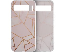 imoshion Hoesje - Geschikt voor Google Pixel 8a - Design hoesje verpakking - Pink Graphic