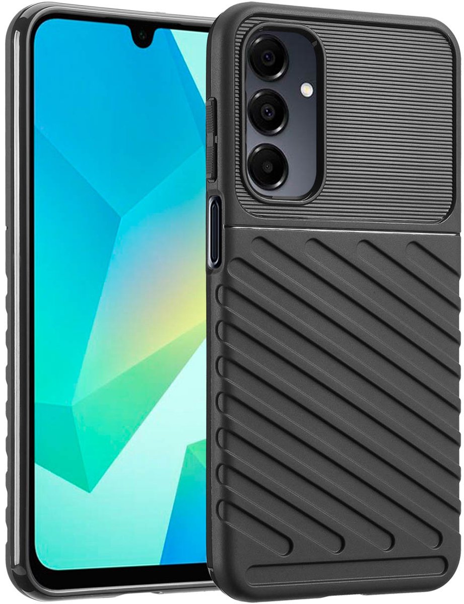 imoshion Hoesje - Geschikt voor Samsung Galaxy A16 (4G) / A16 (5G) - Thunder Backcover - Zwart