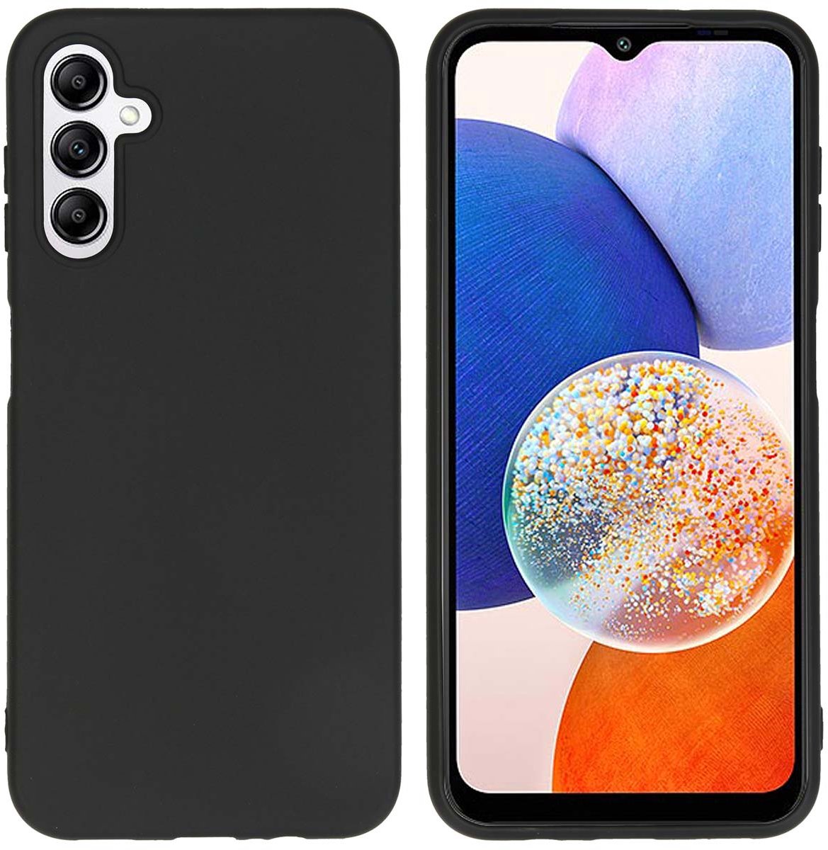 imoshion Hoesje - Geschikt voor Samsung Galaxy A14 (5G) / A14 (4G) - Color Backcover - Zwart