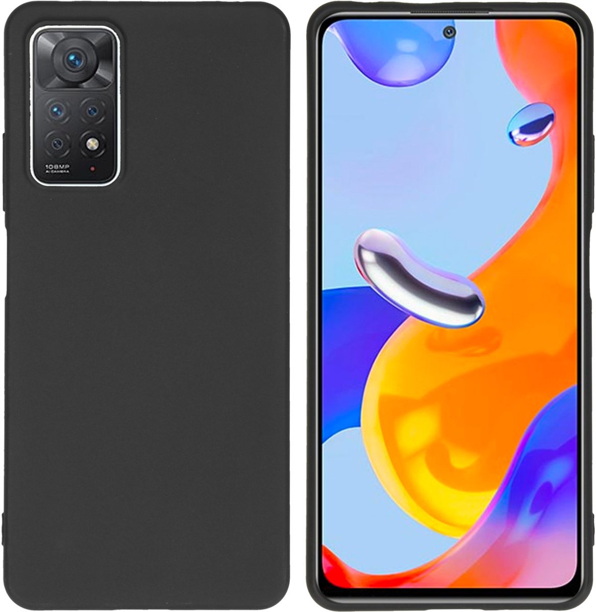 imoshion Hoesje - Geschikt voor Xiaomi Redmi Note 11 Pro - Color Backcover - Zwart