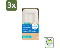 3 x Seepje - Waszeep - Handgemaakt & Natuurlijke Ingrediënten - Blok - 120 gr - Grootverpakking - Natuurlijke Zeep - Handgemaakte Zeep - Waszeep Blok - Biologische Zeep - Milieuvriendelijke Zeep