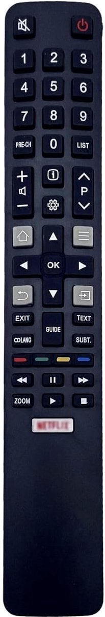 Vervangende Afstandsbediening voor TCL TV - Compatibel met Multiple Modellen