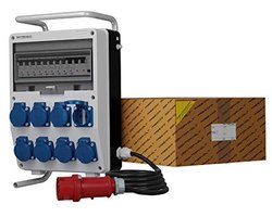 Mobiele Stroomverdeler met 8x230V Contactdozen voor Bouwstroom