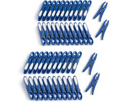 culiclean Knijpers bloem (48 stuks klassiek blauw-wit) Premium wasknijpers