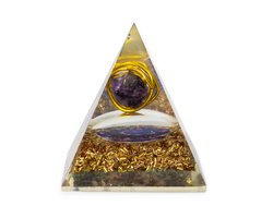 Orgoniet Piramide Amethist - Koperen Schilfers