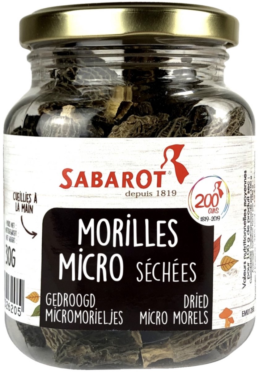 Sabarot Morilles Micro - Gedroogd Micro Morieltjes - Dried Micro Morels