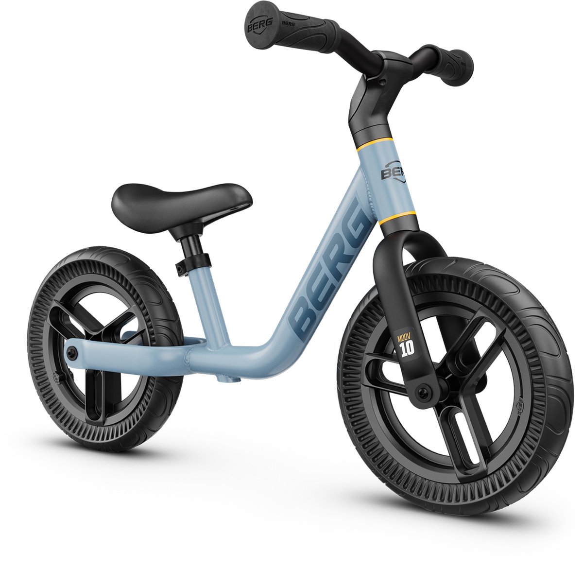 BERG MOOV10 Loopfiets - 2+ jaar - 10 inch - Lichtgewicht - Anti-lek EVA Banden - Verstelbaar Stuur en Zadel - Blauw