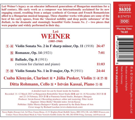 Csaba Klenyan, Julia Pusker, Ditta Rohmann, Istvan Kassai - Weiner ...