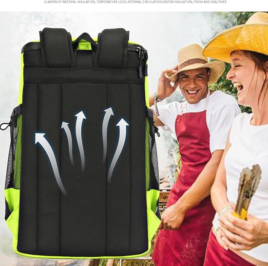 Geïsoleerde Rugzak Koeler - Lekvrije Picknicktas - 30L Capaciteit Koelrugtas — afbeelding 4