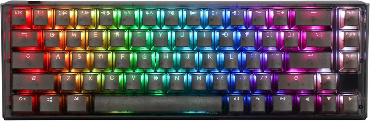 Compact Mechanisch Gaming Toetsenbord met RGB Verlichting en Brown Switches