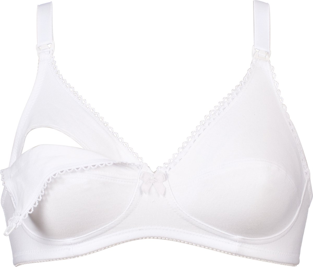 Naturana - Katoenen voedingsbh zonder beugel - 5089 - Wit - 80D