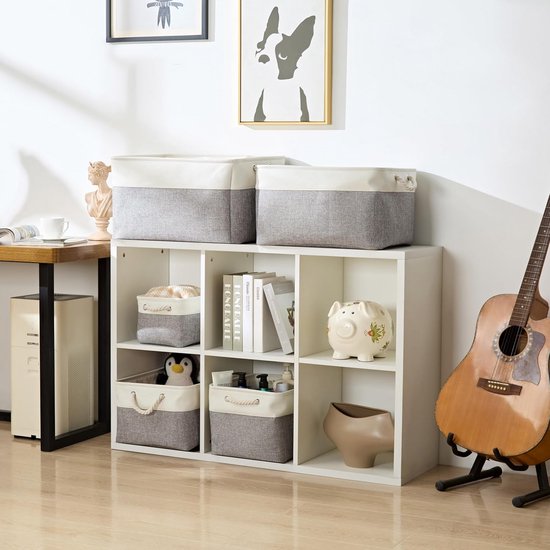 Mangata Cube de Rangement Tissu, Panier Cube de Rangement, (Crème Kaki Mangata Cube de Rangement Tissu, Panier Cube de Rangement, (Crème Kaki