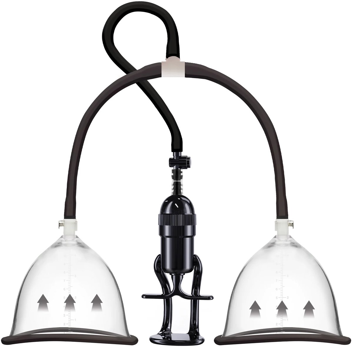 Vacuüm Borst Plezier Pomp M/L - BDSM Pomp - Transparant - Tepel stimulatie