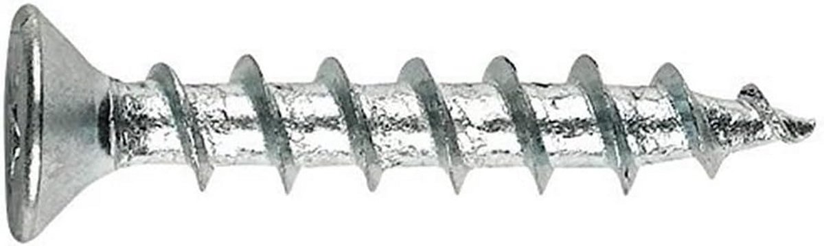 Verzinkte Schroeven voor Tapijt en PVC Bevestiging 4.3 x 16 mm