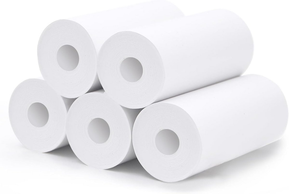 5 Rollen Thermisch Afdrukpapier voor Directe Kinder Camera's (4x2.2 inch)