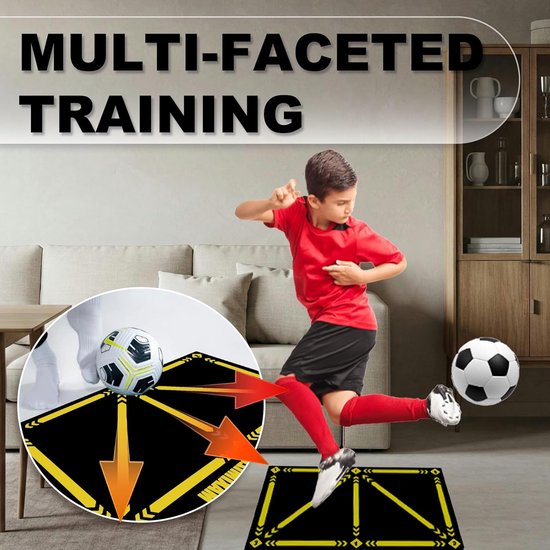 Voetbal Trainingsmat XL voor Dribbelen, Balcontrole en Voetenwerk - Geschikt voor Kinderen en Volwassenen van Merkloos — afbeelding 5