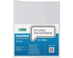 Set van 10 Transparante A5 Boekhoezen - Duurzaam en Afveegbaar