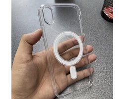 iPhone 17 Transparant MagSafe Hoesje – Crystal Clear Shockproof Case – Ondersteunt Draadloos & MagSafe Opladen – Anti-Yellow Bescherming – Slank Premium Design