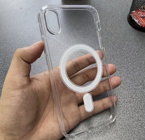 iPhone 17 Transparant MagSafe Hoesje – Crystal Clear Shockproof Case – Ondersteunt Draadloos & MagSafe Opladen – Anti-Yellow Bescherming – Slank Premium Design