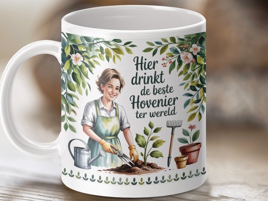 Mok Beste Hovenier, Tuinman Mok, Gepersonaliseerde Cadeau, Grappige Mok, Koffiemok, Keramische Mok, Tuin Liefhebber, Tuinieren Cadeau