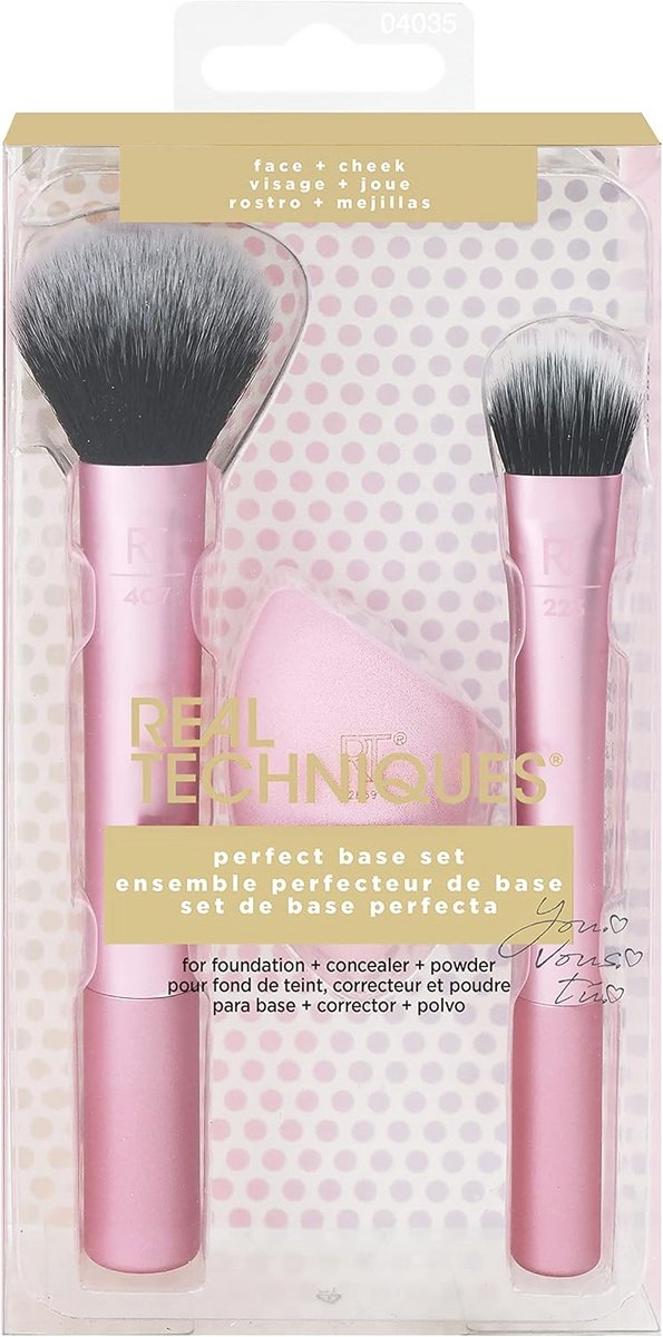 Make-up Borstel en Spons Set voor Basis en Full Coverage
