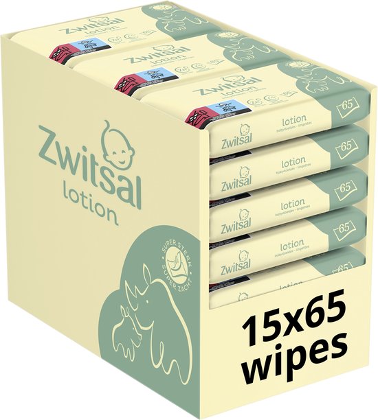 Zwitsal Billendoekjes - Lotion - 975 doekjes - Voordeelverpakking