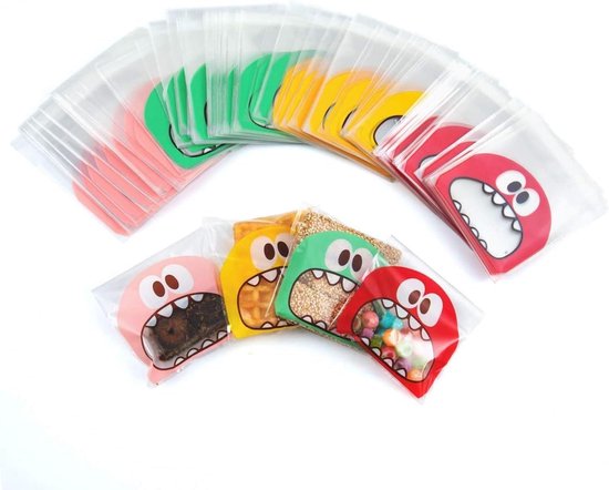 Transparante plastic zakken, 100 stuks, snoepzakjes, 20 x 27 cm