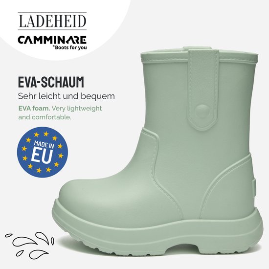 XQ regenlaarzen met panterprint camel XQ regenlaarzen met panterprint camel