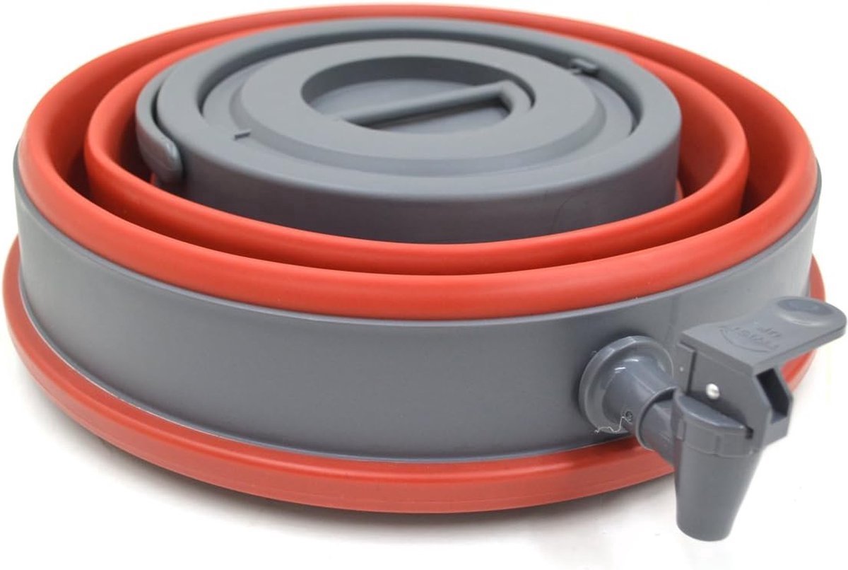 Stunq® Draagbare waterdrager, 12,5 liter, inklapbaar waterreservoir, noodkubus-waterdrager, waterreservoir buiten, voor kamperen, wandelen, klimmen, rugzakreizen