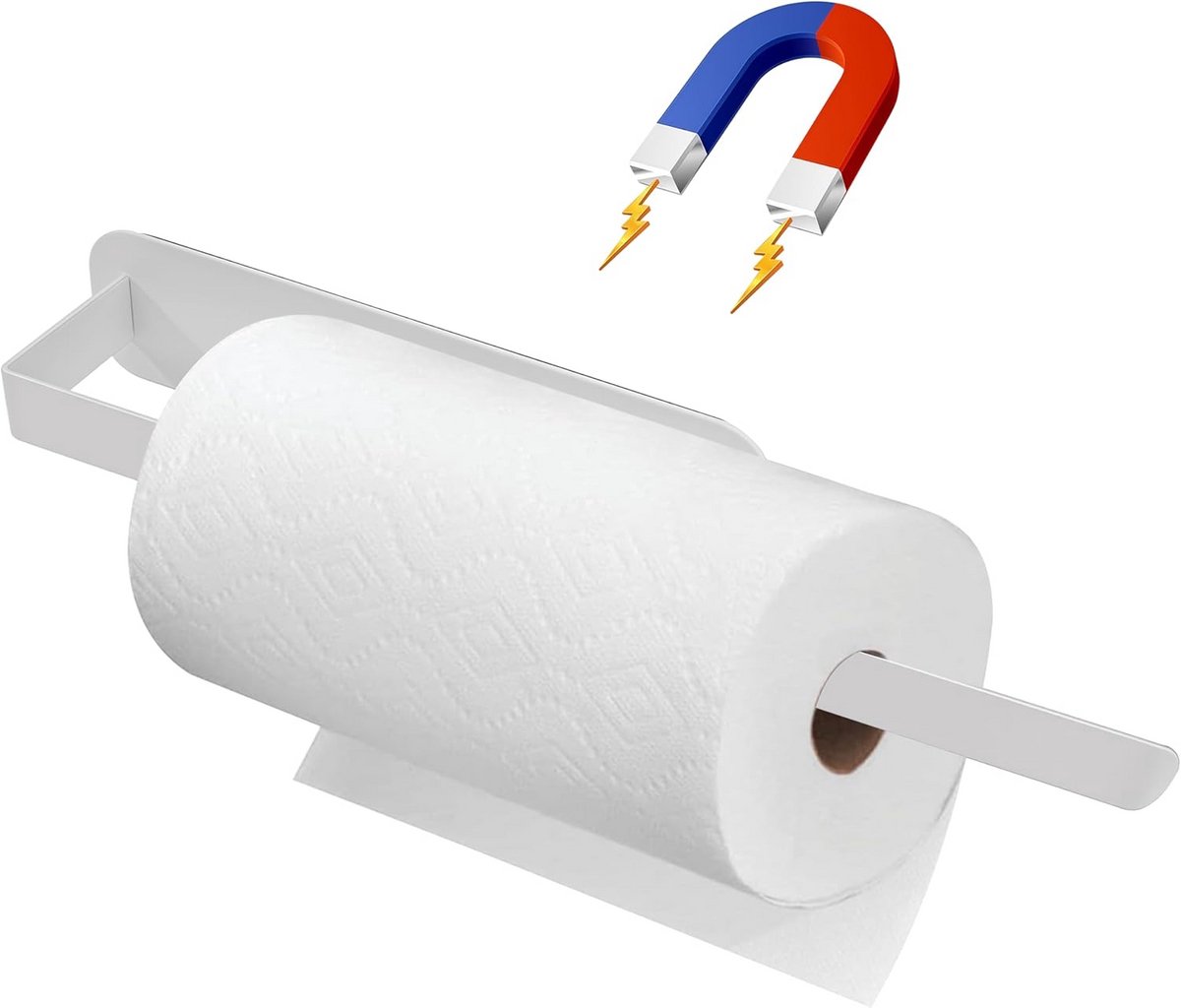 Sterke Magnetische Keukenrolhouder voor Onder Kast Montage